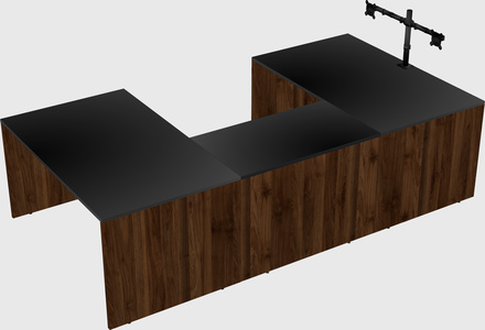 U-shaped desk