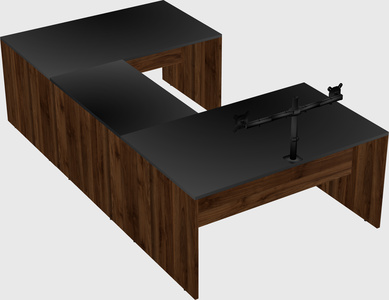 U-shaped desk