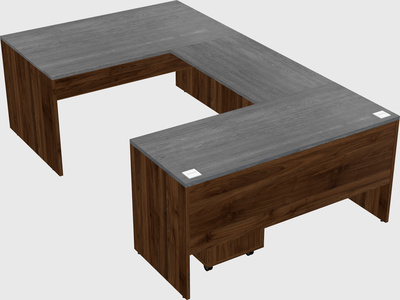 U-shaped desk