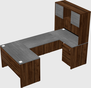 U-shaped desk