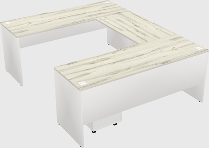 U-shaped desk