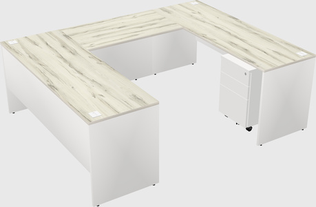U-shaped desk