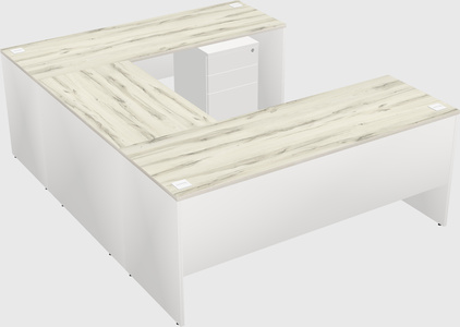 U-shaped desk