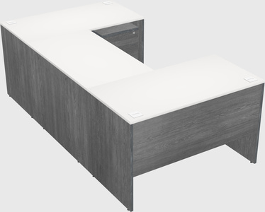U-shaped desk