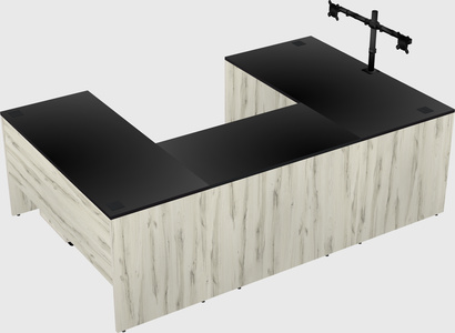 U-shaped desk