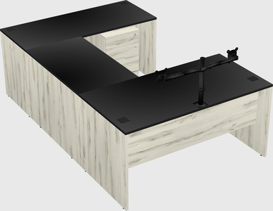 U-shaped desk