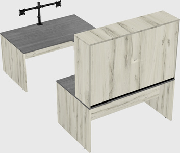 U-shaped desk