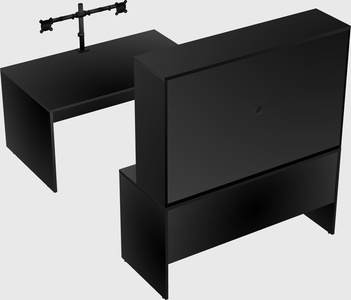 U-shaped desk