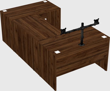 U-shaped desk