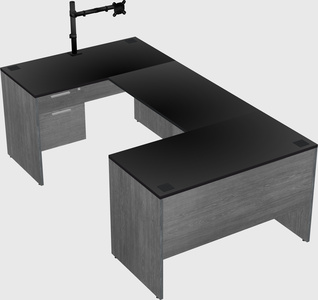 U-shaped desk
