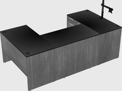 U-shaped desk