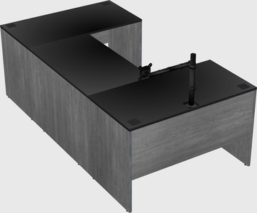 U-shaped desk