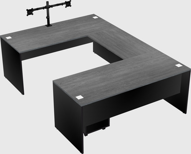 U-shaped desk