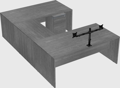 U-shaped desk