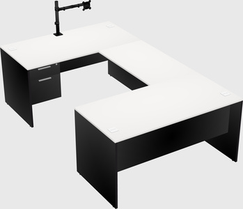 U-shaped desk
