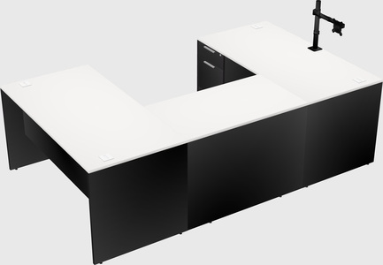 U-shaped desk