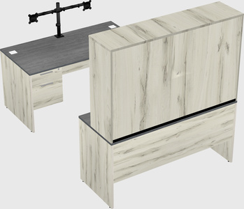 U-shaped desk