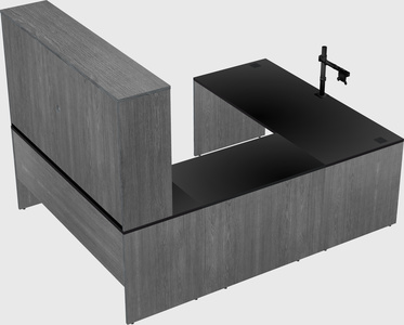 U-shaped desk