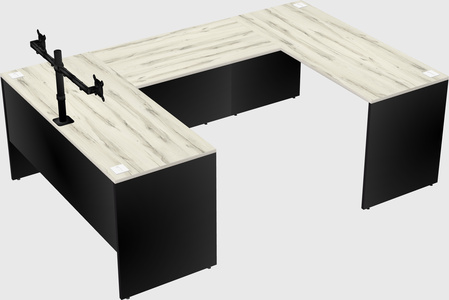 U-shaped desk