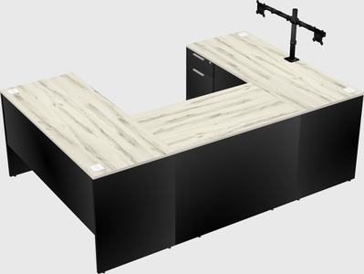 U-shaped desk