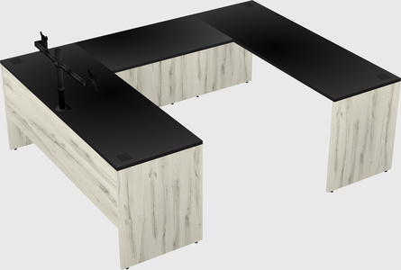 U-shaped desk
