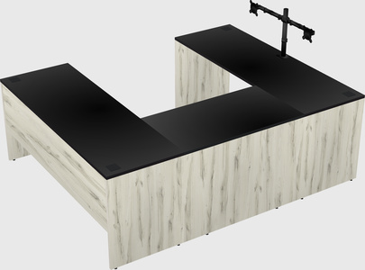 U-shaped desk