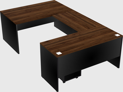 U-shaped desk