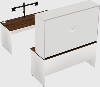 U-shaped desk