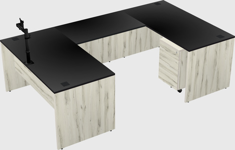 U-shaped desk