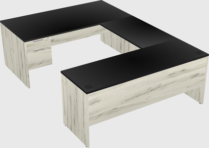 U-shaped desk