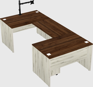 U-shaped desk