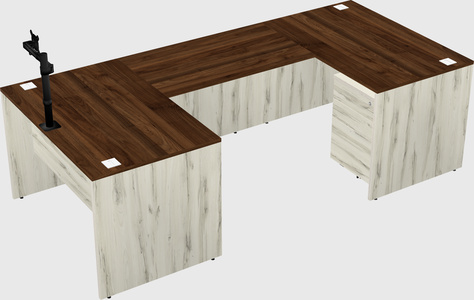 U-shaped desk