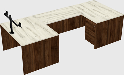 U-shaped desk