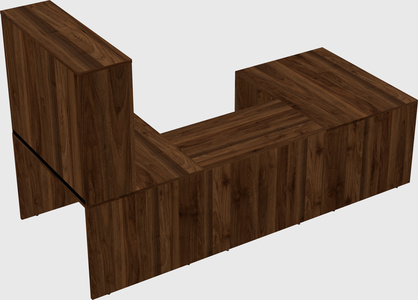 U-shaped desk