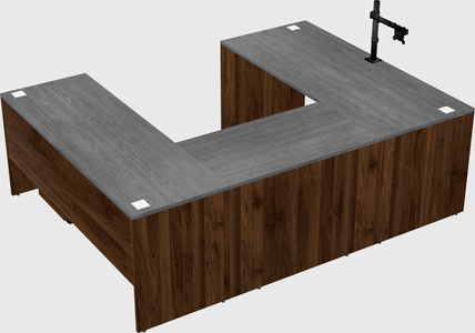 U-shaped desk