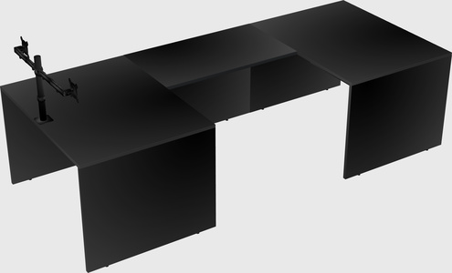 U-shaped desk