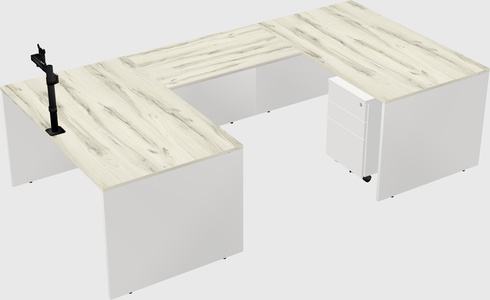 U-shaped desk