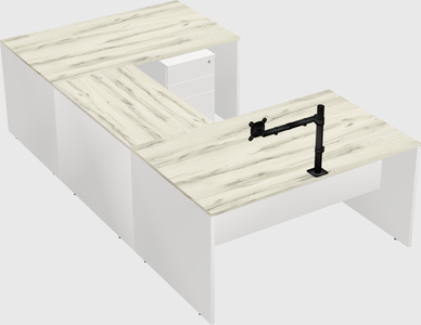 U-shaped desk