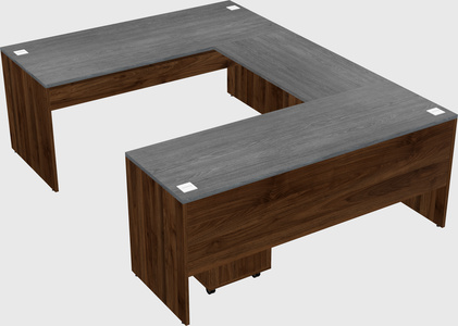 U-shaped desk