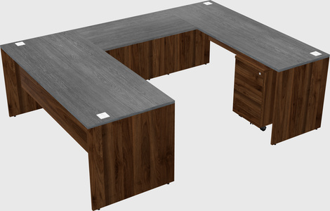 U-shaped desk