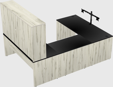 U-shaped desk