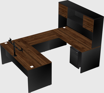 U-shaped desk