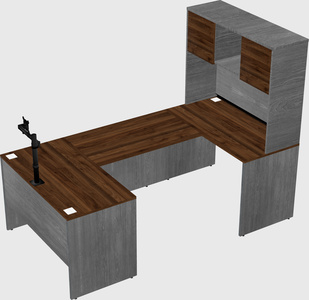 U-shaped desk