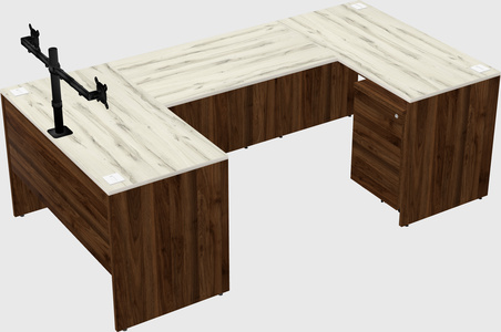 U-shaped desk