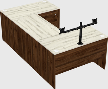 U-shaped desk