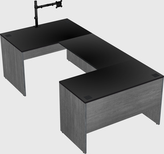U-shaped desk