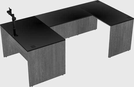 U-shaped desk