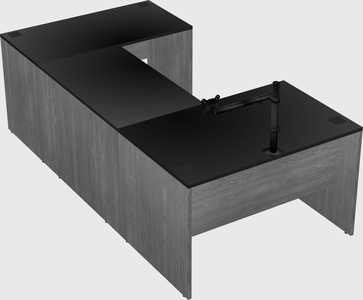 U-shaped desk