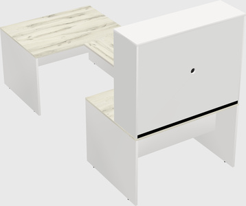 U-shaped desk