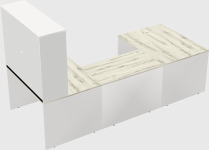 U-shaped desk